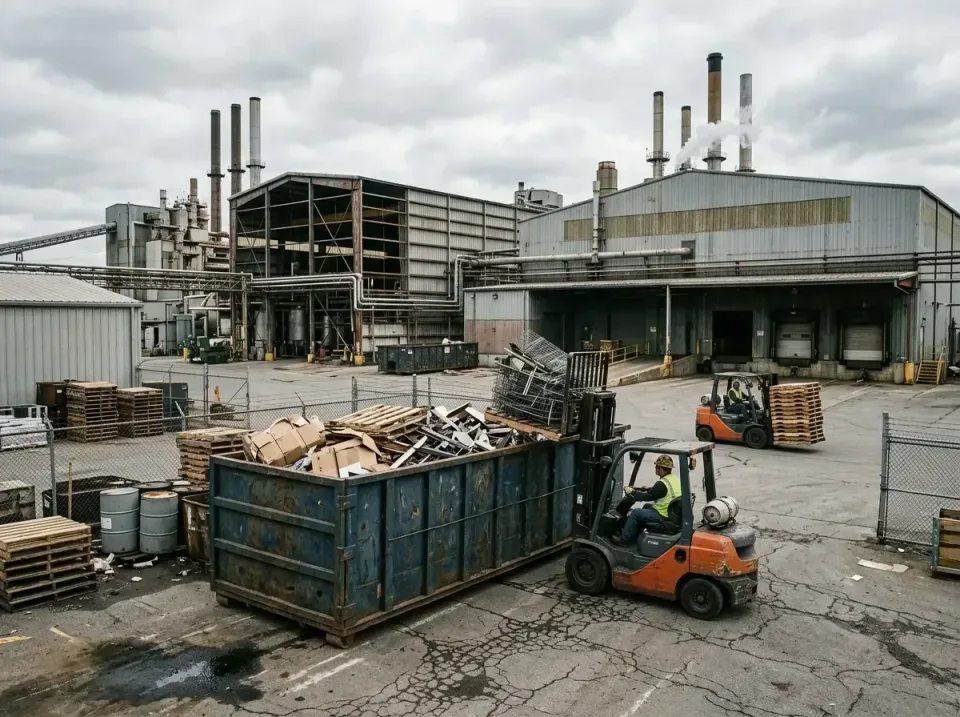 industrial-factory-scrap-conta-003 — frequently asked questions, Cheap Roll-off Dumpster Rentals in Plymouth, MI